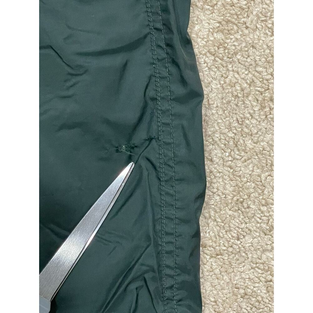 VINTAGE 90s Y2K Nike White Tag Green Nylon Wind Pants Adult Men's Size M Joggers - Picture 13 of 15